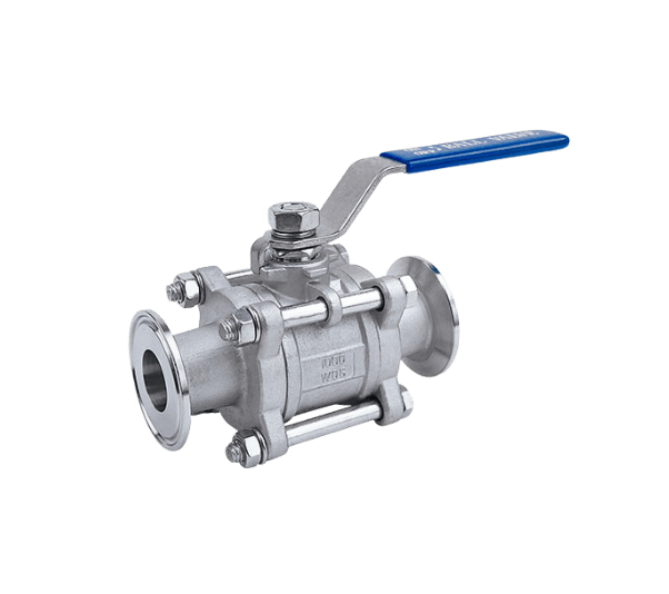 3PC Sanitary Ball Valve - Clamp / Butt Weld / Long Weld / RJT Male, 800~1000psi